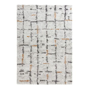 Krémovobiely koberec Mint Rugs Grid, 160 x 230 cm