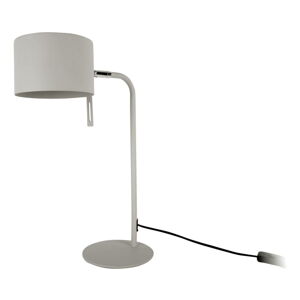 Sivá stolová lampa Leitmotiv Shell, výška 45 cm