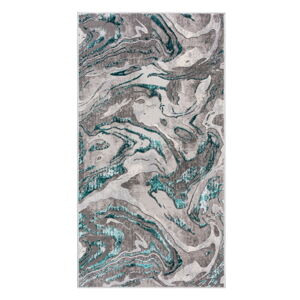 Sivo-modrý koberec Flair Rugs Marbled, 80 x 150 cm