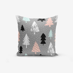 Obliečka na vankúš s prímesou bavlny Minimalist Cushion Covers Grey Background Agac, 45 × 45 cm