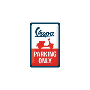 Nástenná dekoratívna ceduľa Postershop Vespa Parking Only