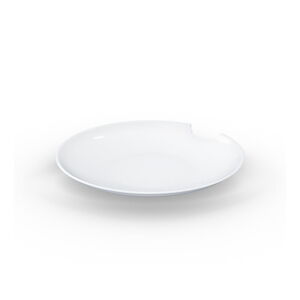 Sada 2 bielych hlbokých tanierov z porcelánu 58products, ø 24 cm