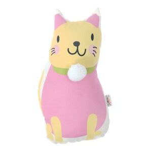 Detský vankúšik s prímesou bavlny Mike & Co. NEW YORK Pillow Toy Kitten, 17 x 34 cm