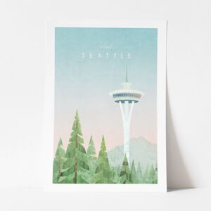 Plagát Travelposter Seattle, A2