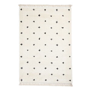 Bielo-čierny koberec Think Rugs Boho Dots, 120 x 170 cm