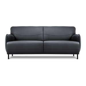 Modrá kožená pohovka Windsor & Co Sofas Neso, 175 x 90 cm