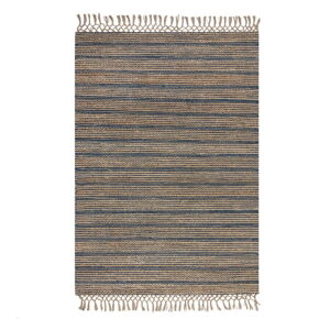 Modrý jutový koberec Flair Rugs Equinox, 120 x 170 cm