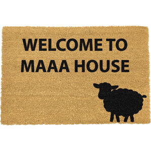 Rohožka z prírodného kokosového vlákna Artsy Doormats Welcome to Maaa House, 40 x 60 cm