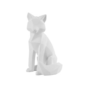 Matne biela soška PT LIVING Origami Fox, výška 26 cm