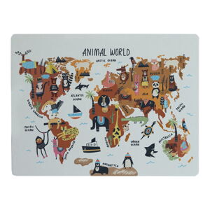 Podložka na stôl Really Nice Things Animals Worldmap, 55 x 35 cm