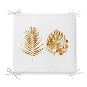 Sedák s prímesou bavlny Minimalist Cushion Covers Golden Leaves, 42 x 42 cm