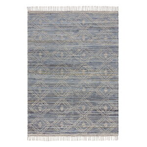 Modrý bavlnený koberec Flair Rugs Lissie, 160 x 230 cm