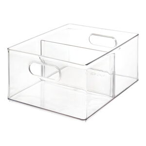 Transparentný úložný box iDesign The Home Edit, 34,2 x 25,3 x 15,2 cm