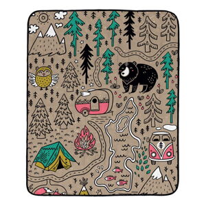 Pikniková deka Butter Kings Camping, 145 x 180 cm