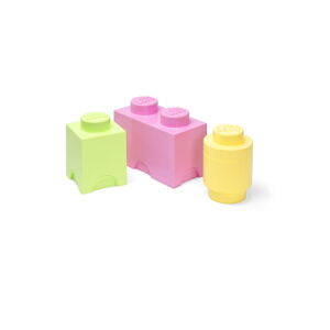 Plastové detské úložné boxy v súprave 3 ks Box - LEGO®