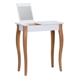 Biely toaletný stolík so zrkadlom Ragaba Dressing Table, dĺžka 65 cm