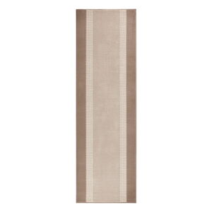 Béžovo-hnedý behúň Hanse Home Basic, 80 x 250 cm