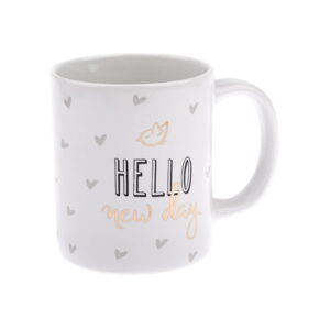 Porcelánový hrnček Dakls Hello New Day, 320 ml