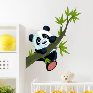 Nástenná detská samolepka Ambiance Panda On Branches