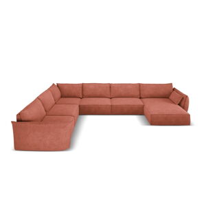 Červená rohová pohovka (ľavý roh) Vanda - Mazzini Sofas