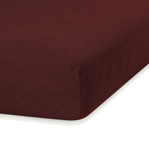 Hnedá napínacia froté plachta 140x200 cm Ruby – AmeliaHome