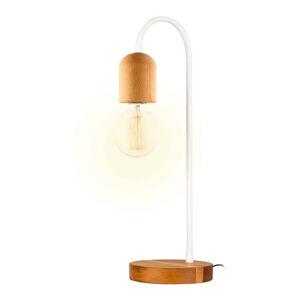 Stolná lampa v bielo-prírodnej farbe (výška 55 cm) Tahiti - Squid Lighting