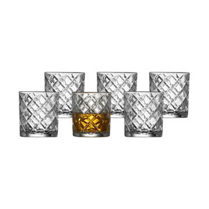 Súprava 6 pohárov na whisky Lyngby Glas Diamond, 350 ml