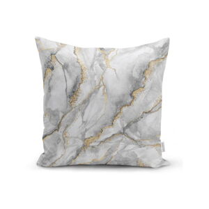 Obliečka na vankúš Minimalist Cushion Covers Marble With Hint Of Gold, 45 x 45 cm