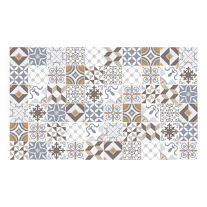 Sada 60 nástenných samolepiek Ambiance Cement Tiles Liliania, 10 x 10 cm