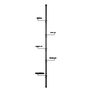 Čierny teleskopický etažér na kvetiny Esschert Design, dĺžka 210 - 301 cm