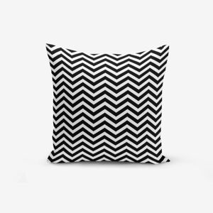 Čierno-biela obliečka na vankúš s prímesou bavlny Minimalist Cushion Covers Stardust, 45 × 45 cm