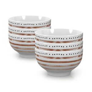 Mäser Sada porcelánových misek STRIPES and DOTS II 14 cm, 6 ks