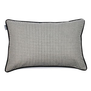 Čierno-biela obliečka na vankúš WeLoveBeds Check, 40 × 60 cm