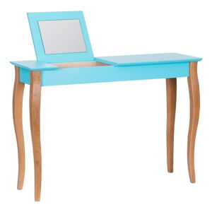 Tmavotyrkysový toaletný stolík so zrkadlom Ragaba Dressing Table, dĺžka 105 cm