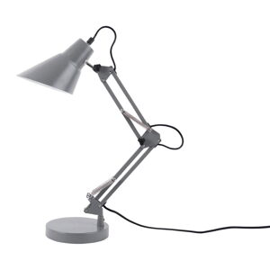 Sivá železná stolová lampa Leitmotiv Fit