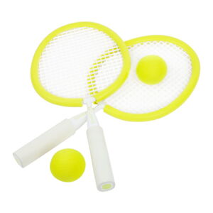 Set 2 rakiet a loptičiek na plážový tenis Sunnylife Neon