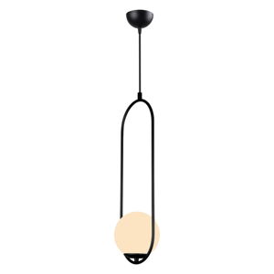 Čierne závesné svietidlo Squid Lighting Arch, výška 146 cm