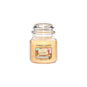 Vonná sviečka Yankee Candle Vanilkový Košíček, doba horenia 65 - 90 hodín