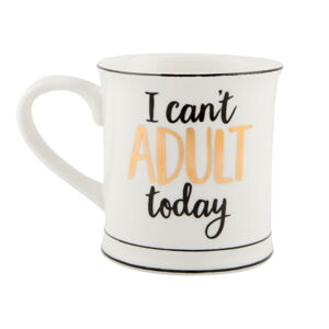 Porcelánový hrnček Sass & Belle I Cant Adult Today, 400 ml