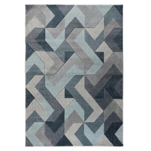 Modro-sivý koberec Flair Rugs Aurora, 160 × 230 cm