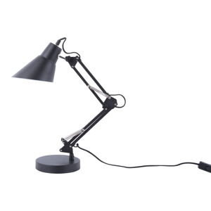 Čierna železná stolová lampa Leitmotiv Fit