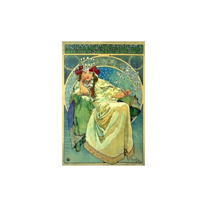 Reprodukcia obrazu Alfons Mucha - Princess Hyazin, 60 x 40 cm