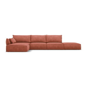 Červená rohová pohovka (ľavý roh) Vanda - Mazzini Sofas