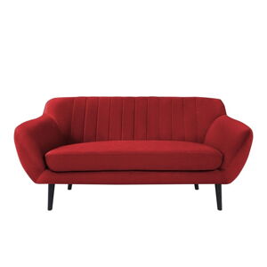 Červená zamatová pohovka Mazzini Sofas Toscane, 158 cm