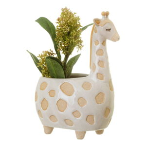 Bielo-béžový kvetináč Sass & Belle Gina Giraffe, ø 7,5 cm