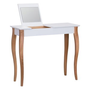 Biely toaletný stolík so zrkadlom Ragaba Dressing Table, dĺžka 85 cm