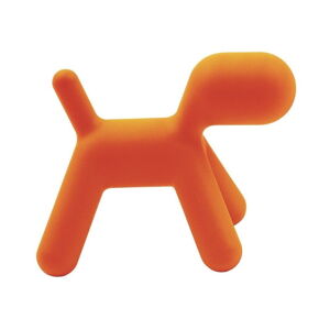 Oranžová detská stolička v tvare psa Magis Puppy, výška 34,5 cm