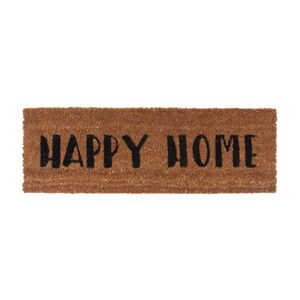 Rohožka s čiernym nápisom PT LIVING Happy Home, 26 × 75 cm