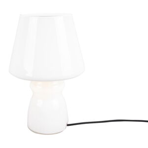 Biela sklenená stolová lampa Leitmotiv Classic Glass, ø 16 cm