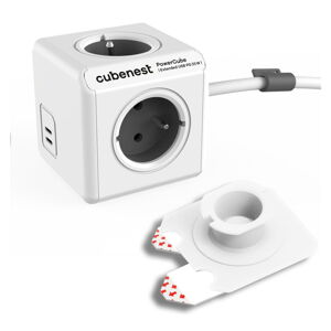 Rozbočovacia zásuvka PowerCube Extended USB – Cubenest